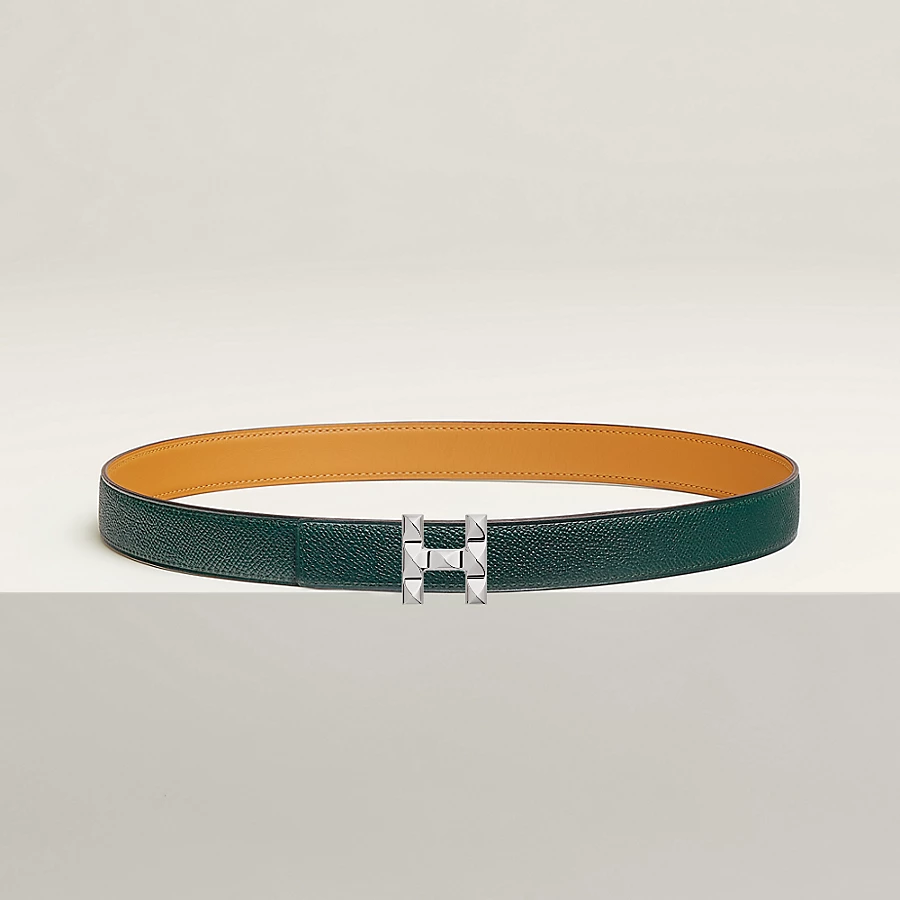 H Infini belt buckle & Reversible leather strap 24 mm - Image 3